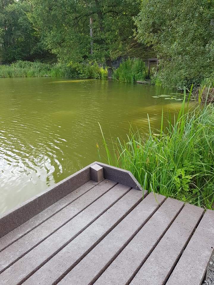 New fishing platforms on Privates pond