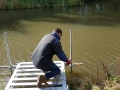 New fishing platforms on canal