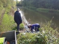 New fishing platforms on canal