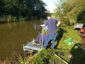 New fishing platforms on canal