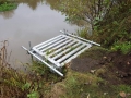 New fishing platforms on canal