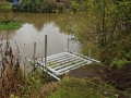 New fishing platforms on canal