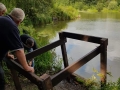 New fishing platforms on Privates pond